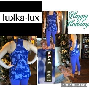 Lukka lux yoga tank blue L